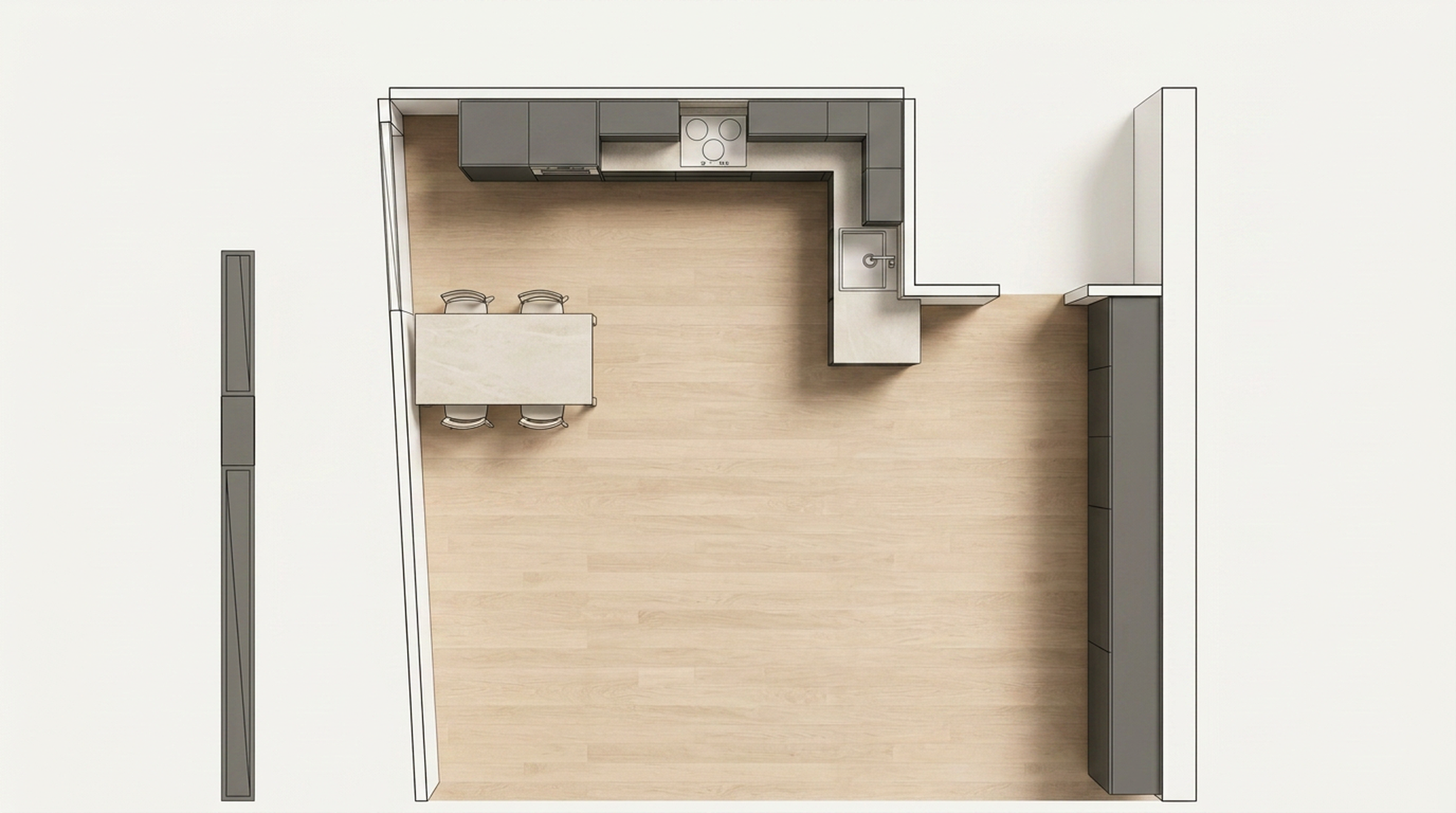 Planta del proyecto Roble y antracita